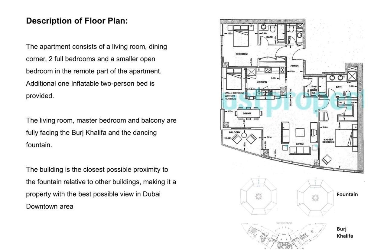 Elite Royal Apartment - Full Burj Khalifa & Fountain View - 2 Bedrooms And 1 Open Bedroom Without Partition 두바이 외부 사진